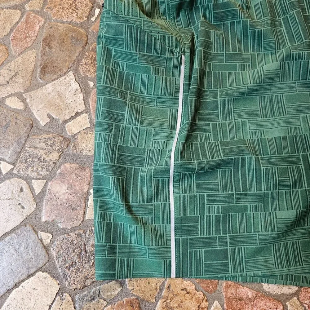VRST Men's Running Shorts with Liner Shorts, Green, Moisture-Wicking, Size XXL